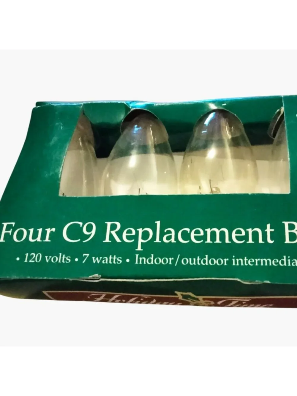 Four C9 Replacement Bulbs 7 Watts 120V Indoor Outdoor Lot 6